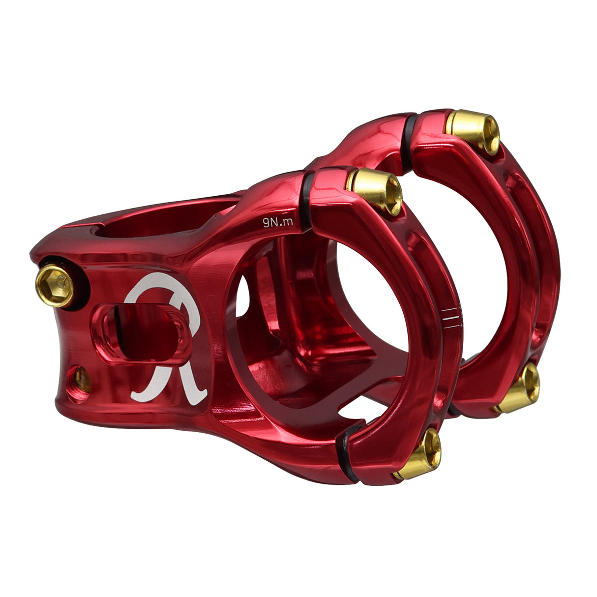 Split 35 Rainier Beer Stem, Red with Gold Top Cap