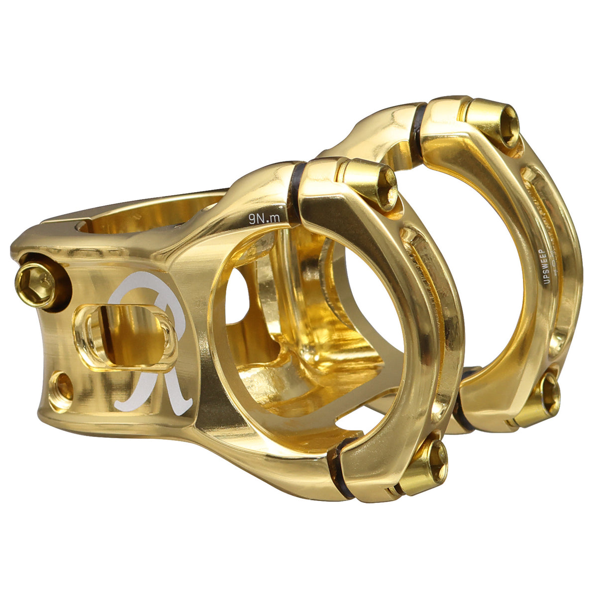 Split 35 Rainier Beer Stem, Gold with Gold Top Cap