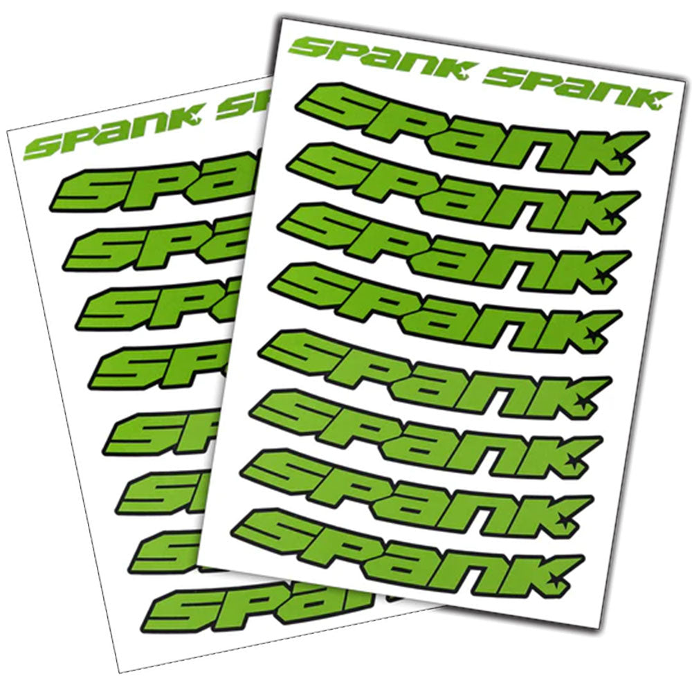 Spank Rim Decals - Bright Green