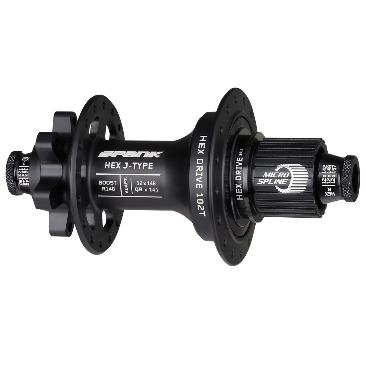 HEX J-Type 6B Disc Rear Hub, 32h, 12x148mm, MS