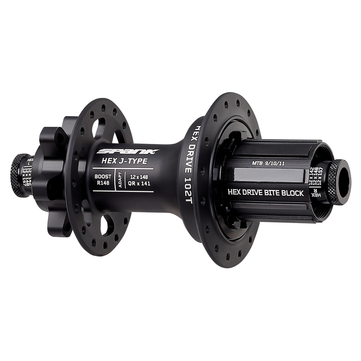 HEX J-Type 6B Disc Rear Hub, 32h, 12x148mm, HG