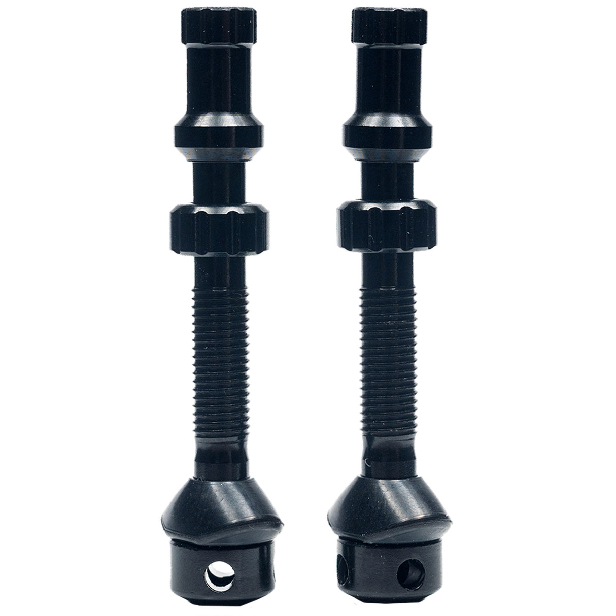 Universal+ Presta Valves, Regular (37mm), Pair, Black