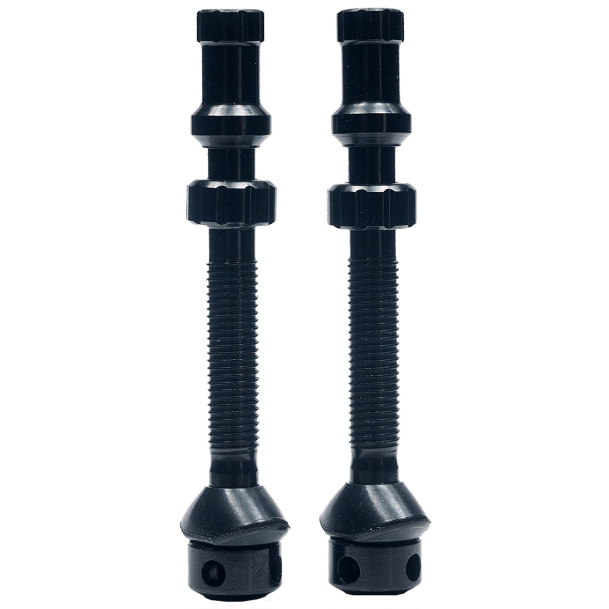 Universal+ Presta Valves, Medium (43mm), Pair, Black