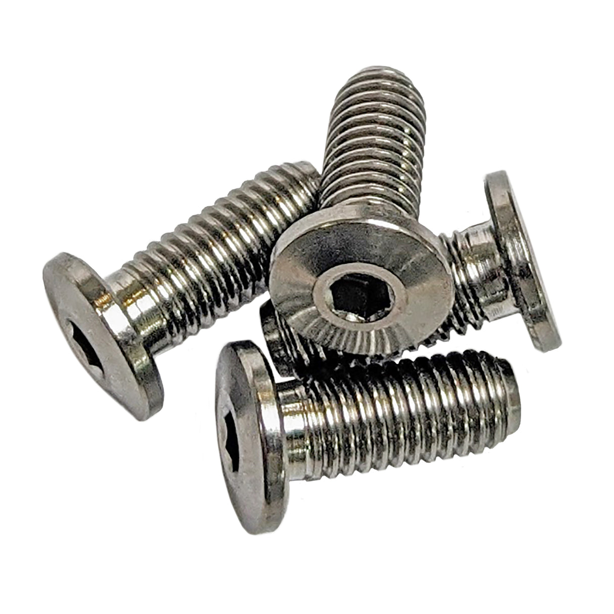Ultra-Low Head Titanium Bottle Cage Bolt, 4 pcs, Natrl