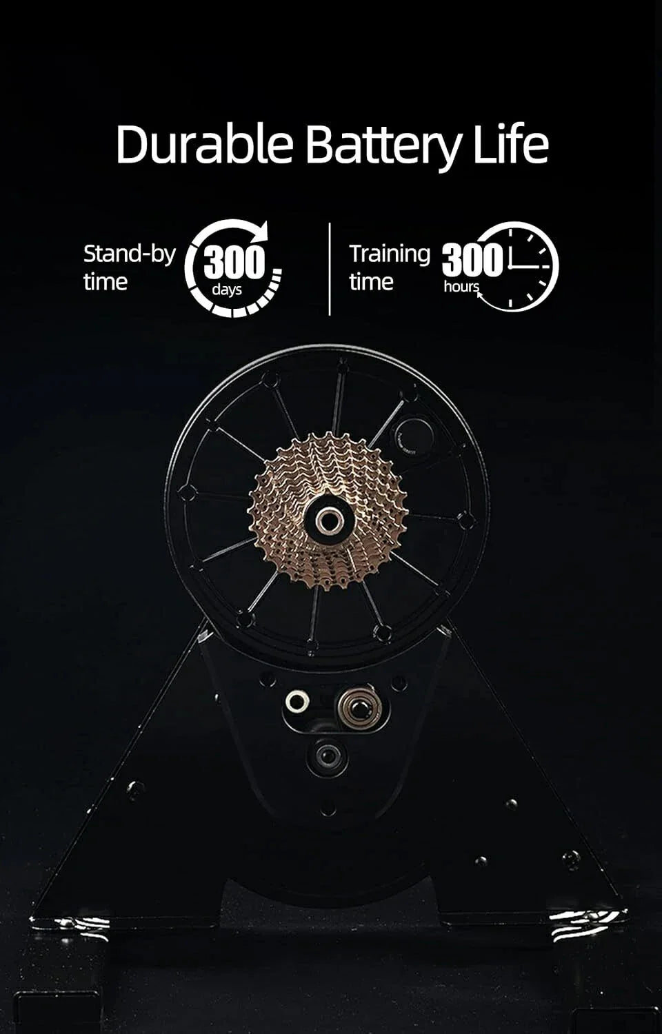 ThinkRider A1 Bike Trainer 11-Speed Cassette ANT+ Bluetooth Simulates 3% Slope