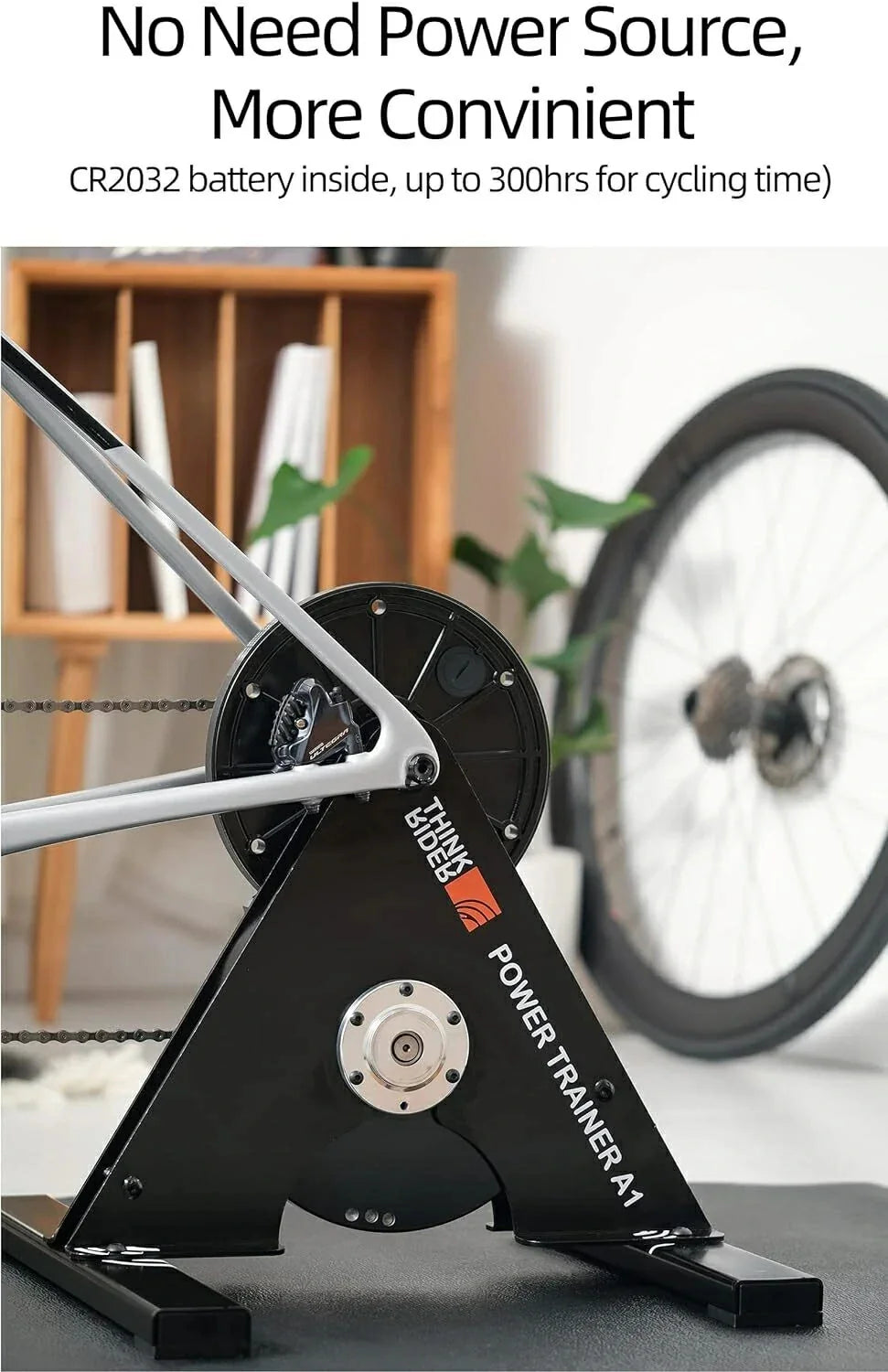 ThinkRider A1 Bike Trainer 11-Speed Cassette ANT+ Bluetooth Simulates 3% Slope