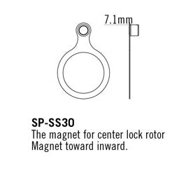 Speed Sensor For Center Lock Rotors, Inward