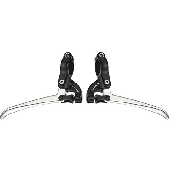FL750 Road Flat Bar Levers, Black/Silver
