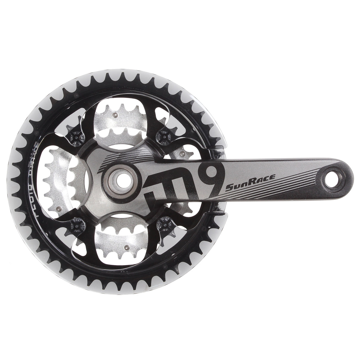 FCM954 9sp Crankset, 22/32/44t 175mm Black