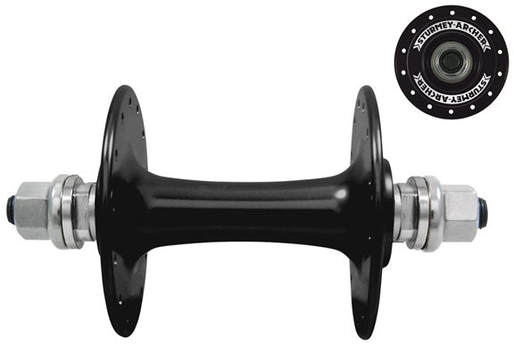 Track Front Hub, 32h - Black Anodized