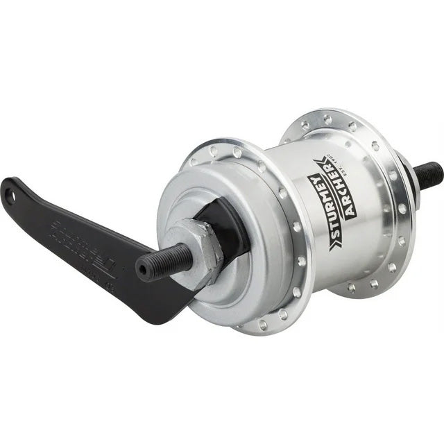 S1C Singlespeed Coaster Brake Hub, 32h, Silver