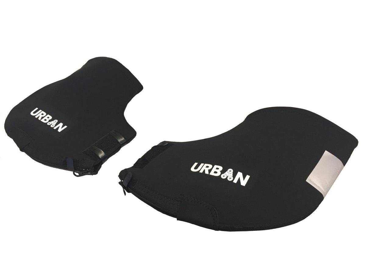 Urban Cycling Handlebar Mitts for Mountain / Commuter Bike, Flat Handlebar Pogie Winter Thermal MTB Mittens, Black