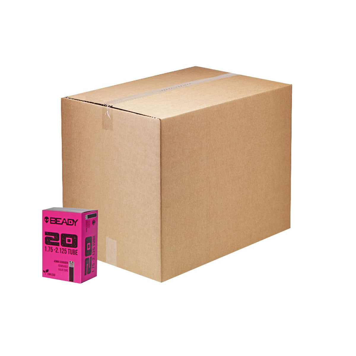 Butyl Tube, 20x1.75-2.125" SV 40mm, 50/count