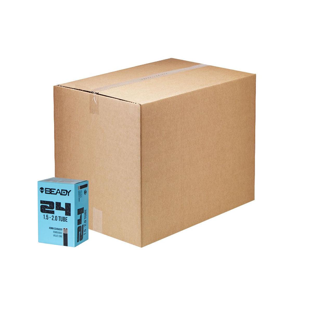 Butyl Tube, 24x1.5-2.0" SV 40mm, 50/Count