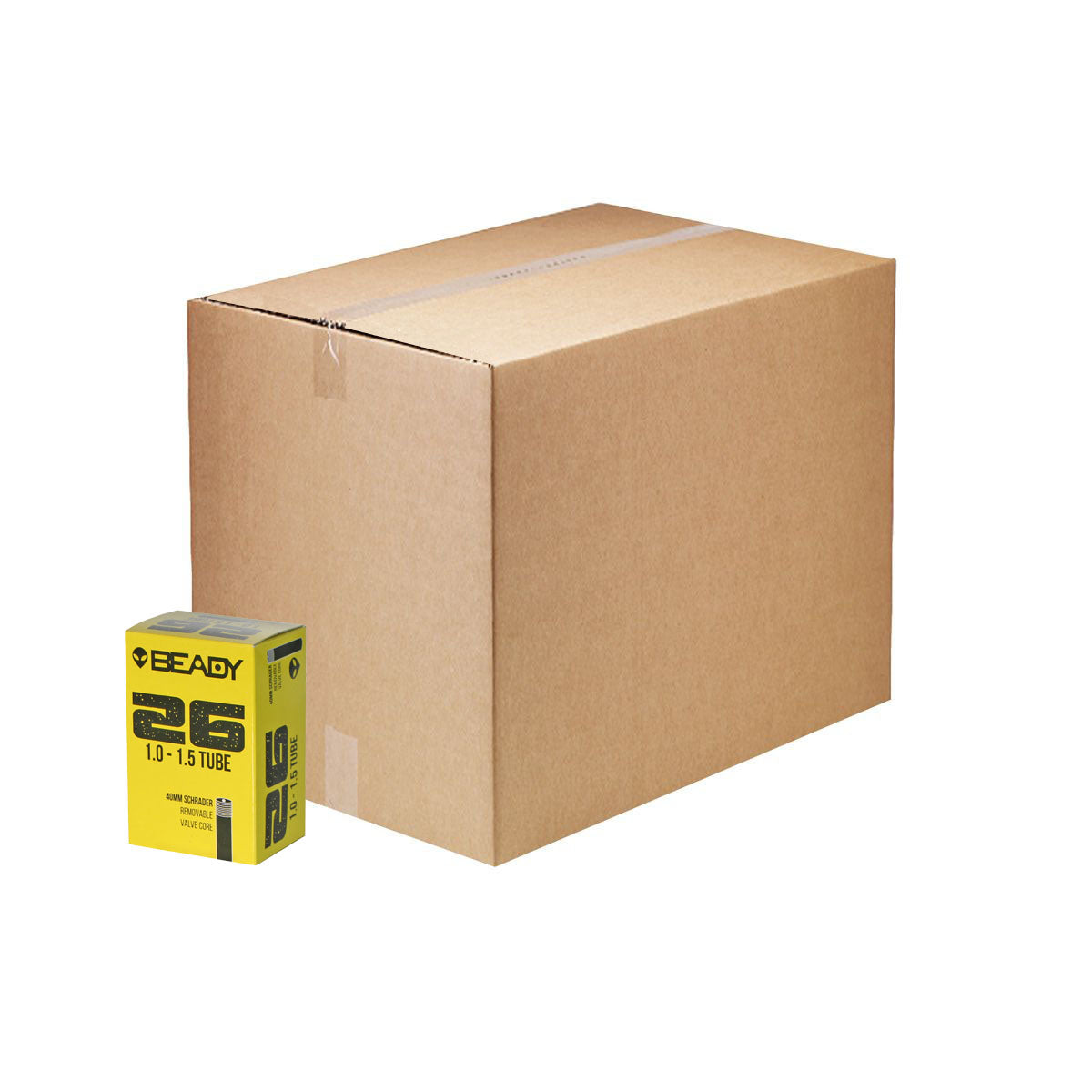 Butyl Tube, 26x1.0-1.5" SV 40mm 50/count