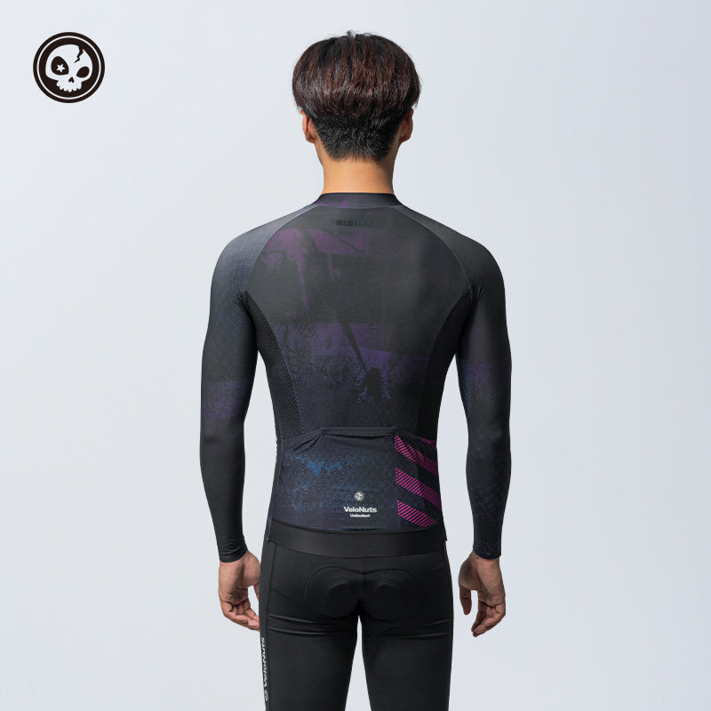【VNS】 ROCKBROS Clear Sky Men's Cycling Jersey Long Sleeves Top Clothes
