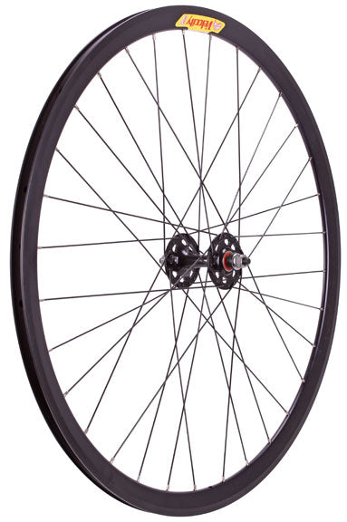Deep-V Track Front Wheel, 100x32 - Black