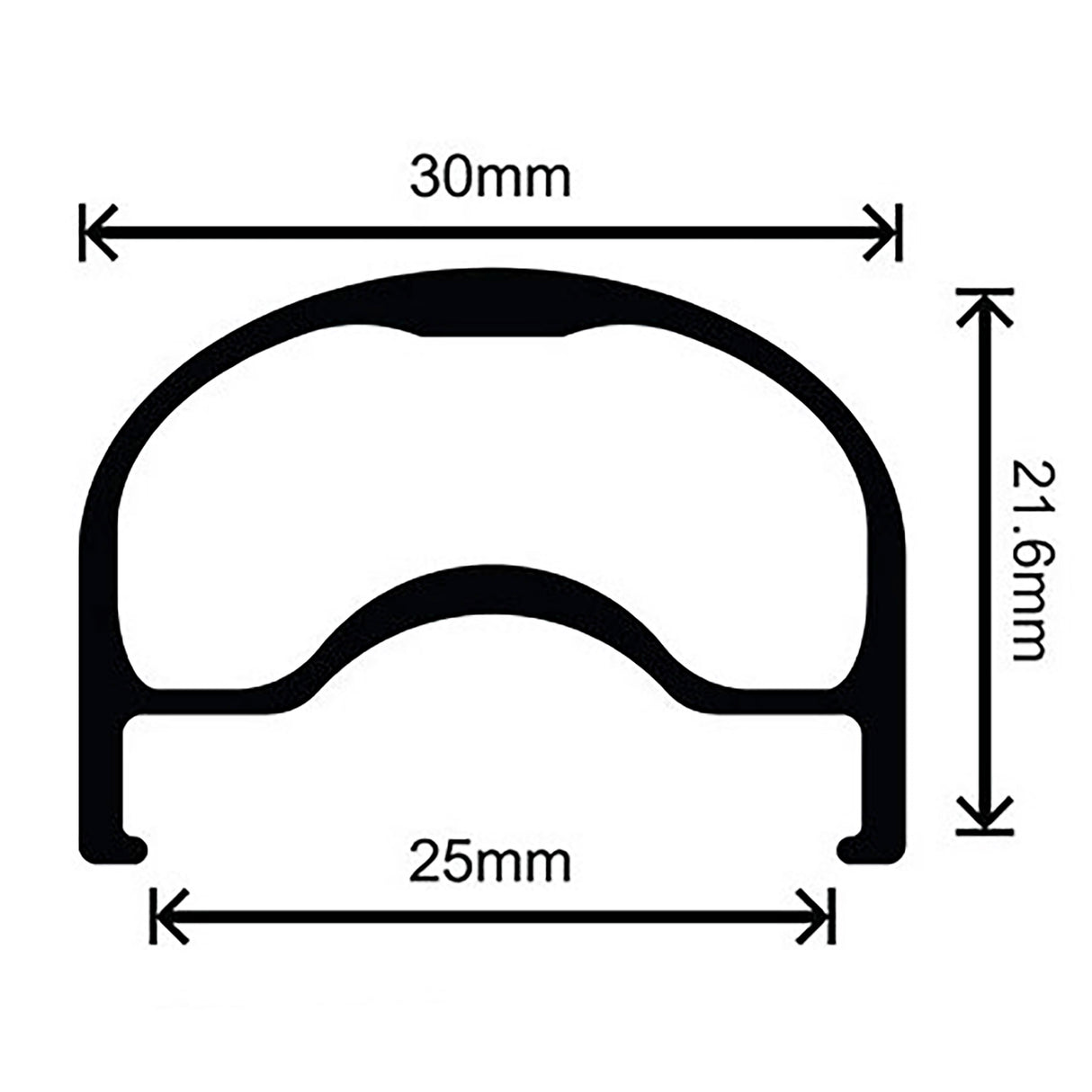 Cliffhanger 650b Non-Msw Rim, 36h - Black