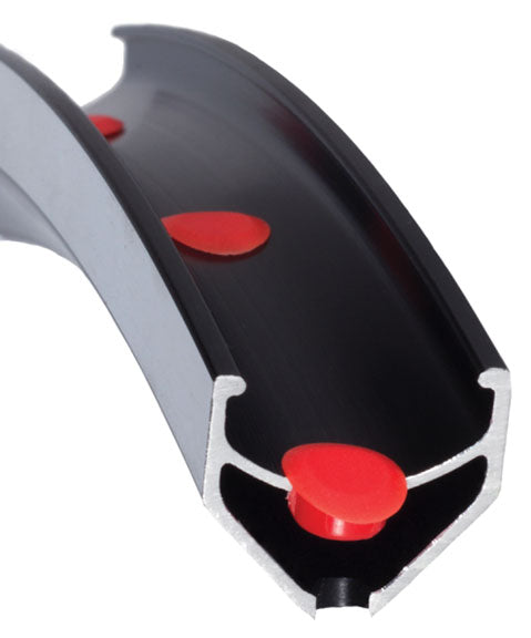 Velo Plug Rim Hole Covers, 72/Bag Red