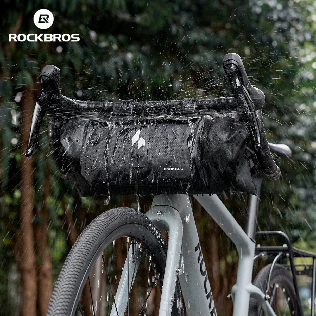 RideMate 100% Waterproof Bike Handlebar Bag 8L Double-sided Opening Expanded Capacity