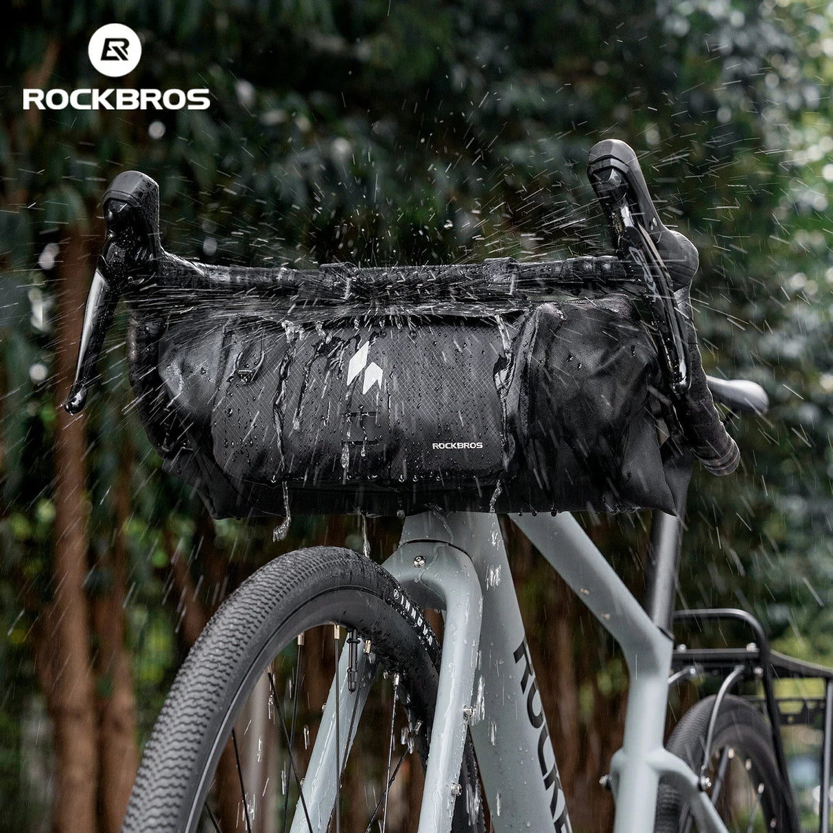 RideMate 100% Waterproof Bike Handlebar Bag 8L Double-sided Opening Expanded Capacity
