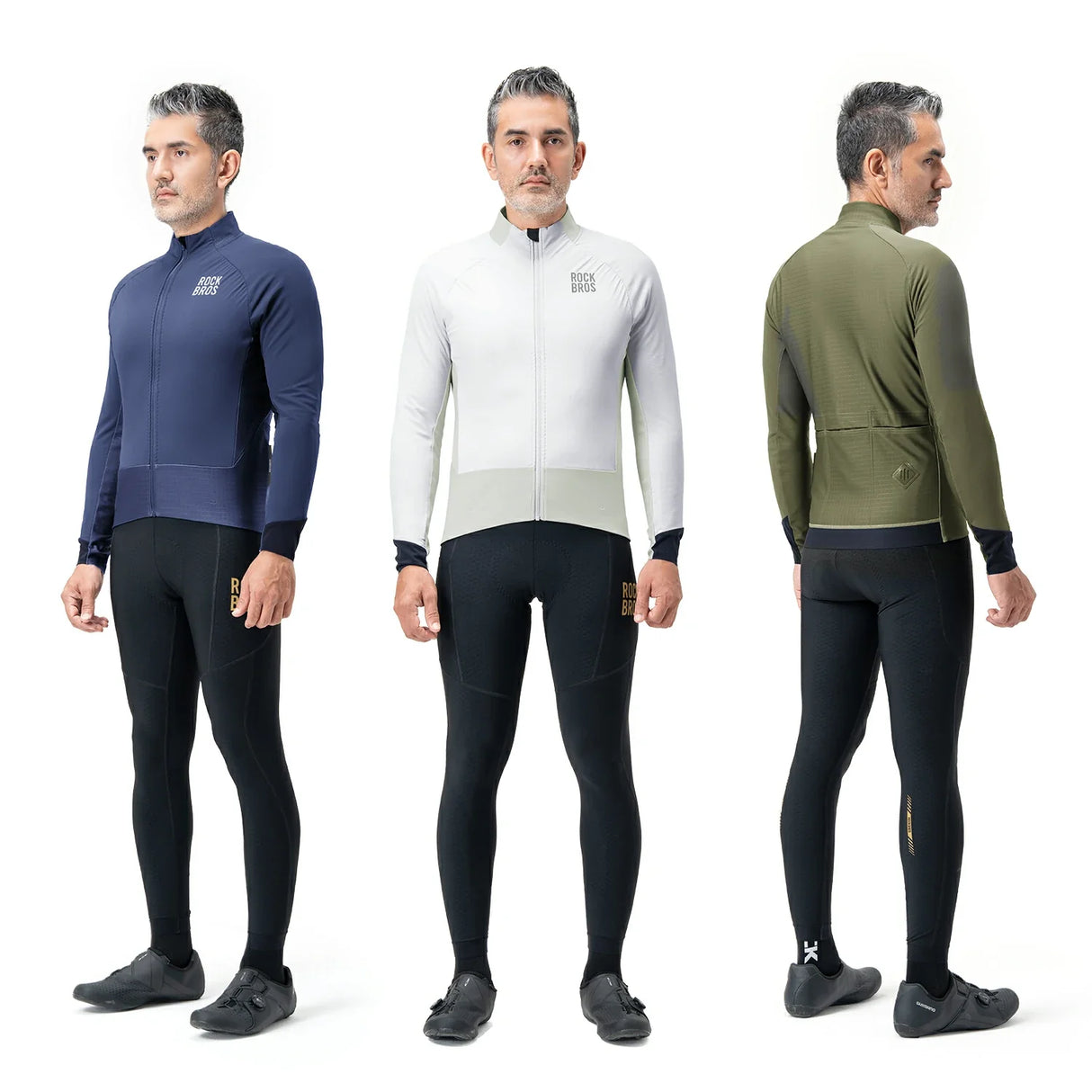 Winter Cycling Jacket Double-Layer Thermal Fleece