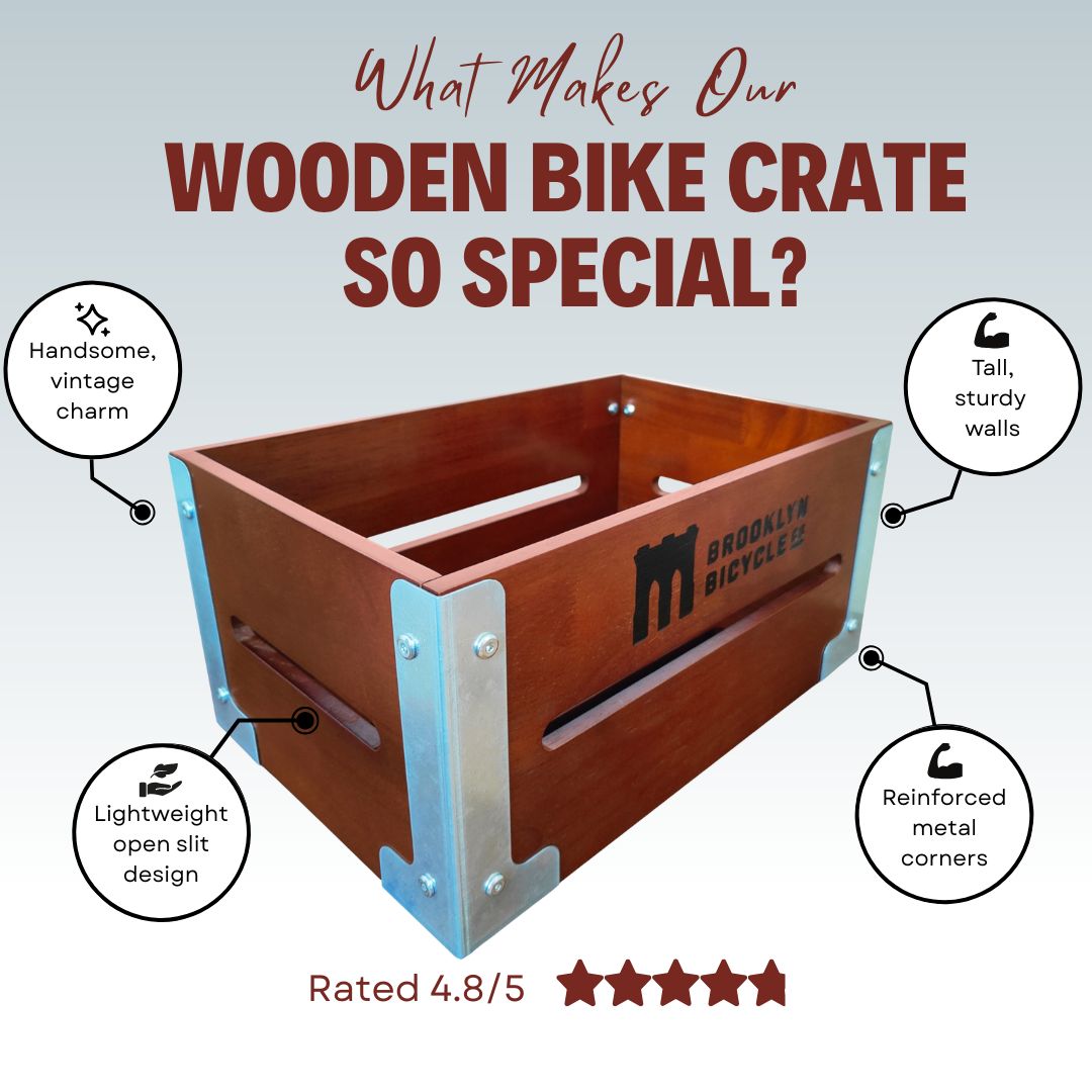 Wooden Rear Bike Crate
