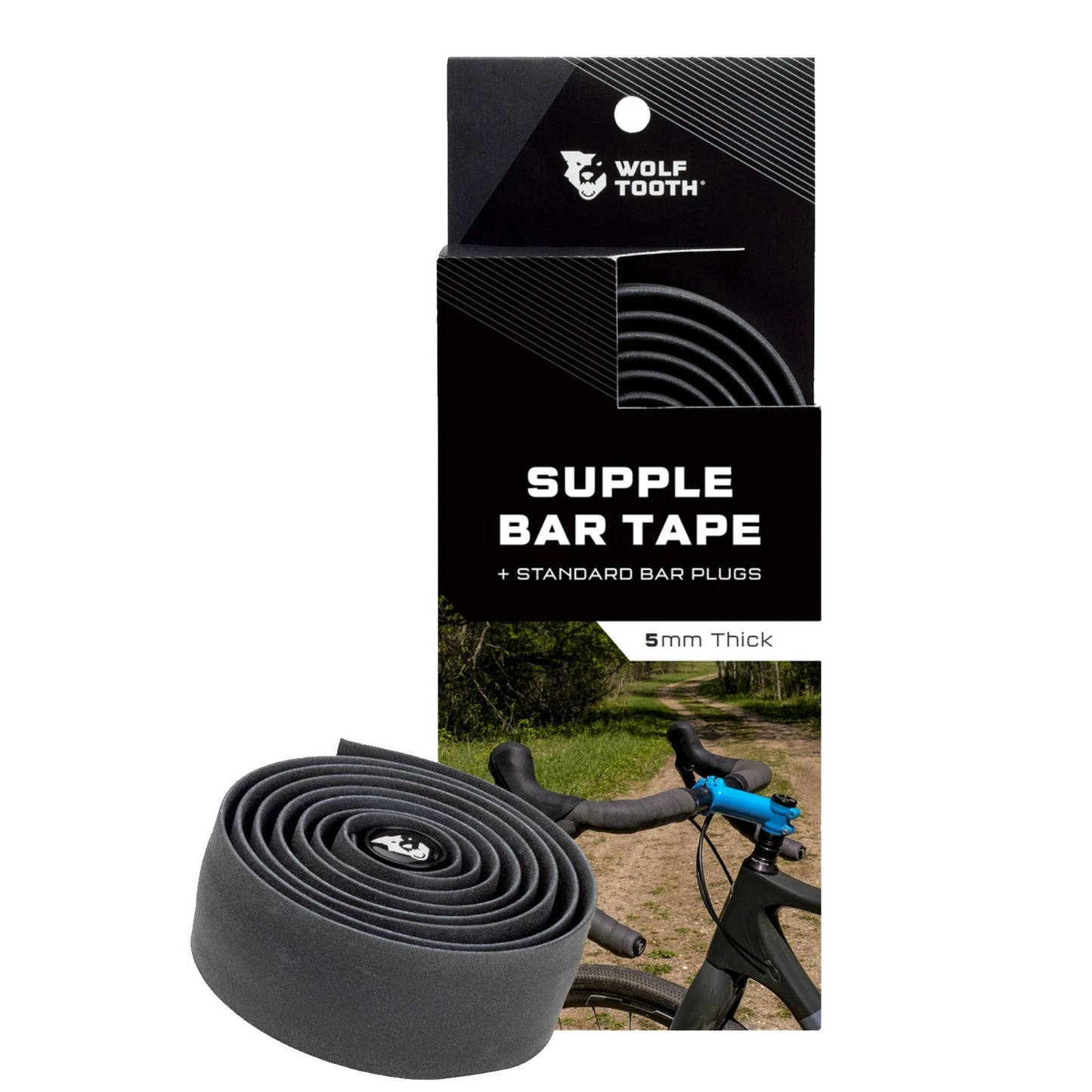 Wolf Tooth Supple Lite Bar Tape - Black