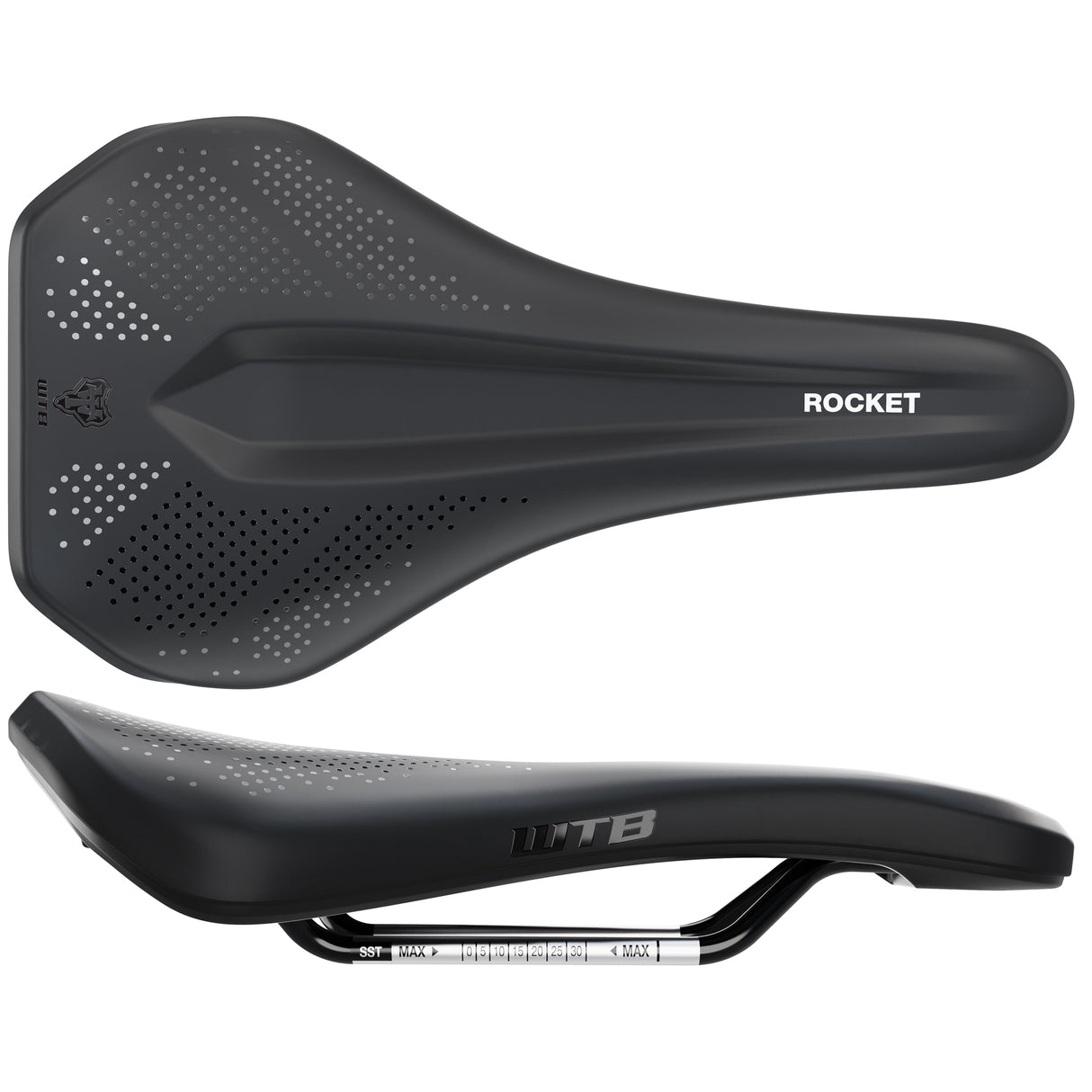 Rocket Medium Stainless Fusion Form Black Saddle