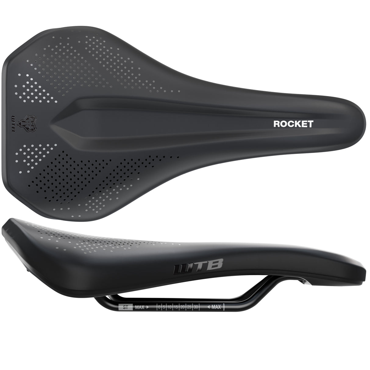 Rocket Medium Steel Fusion Form Black Saddle