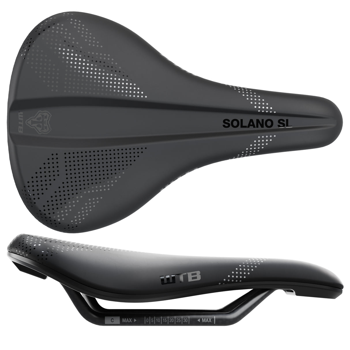 Solano SL Wide Fusion Form Carbon Black Saddle