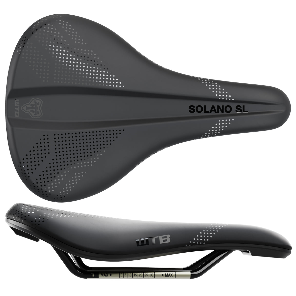 Solano SL Wide Fusion Form Titanium Black Saddle