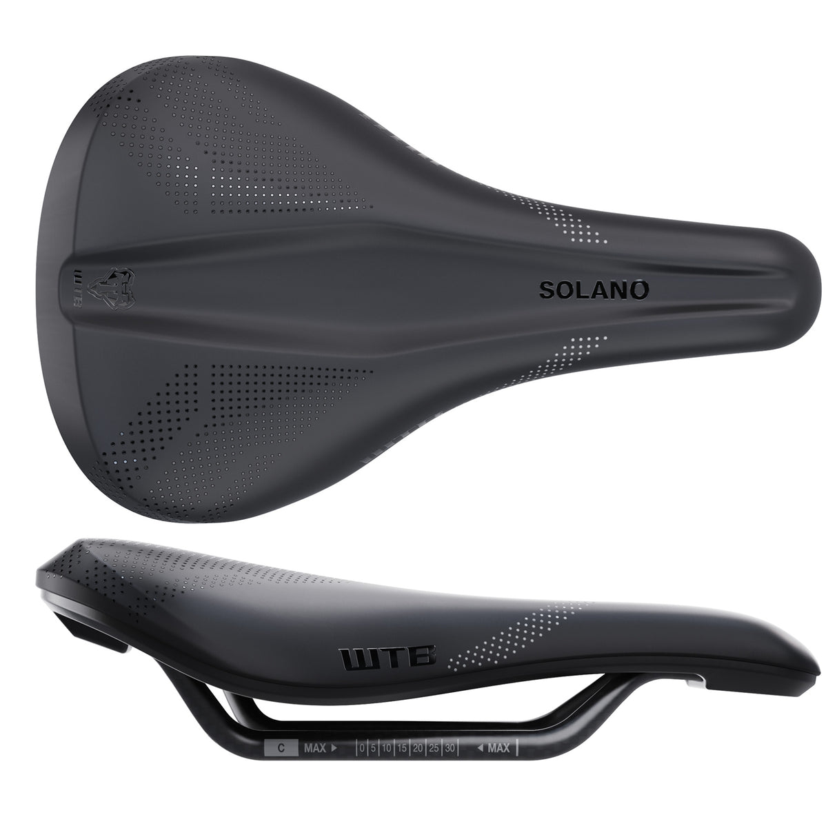 Solano Medium Fusion Form Carbon Black Saddle