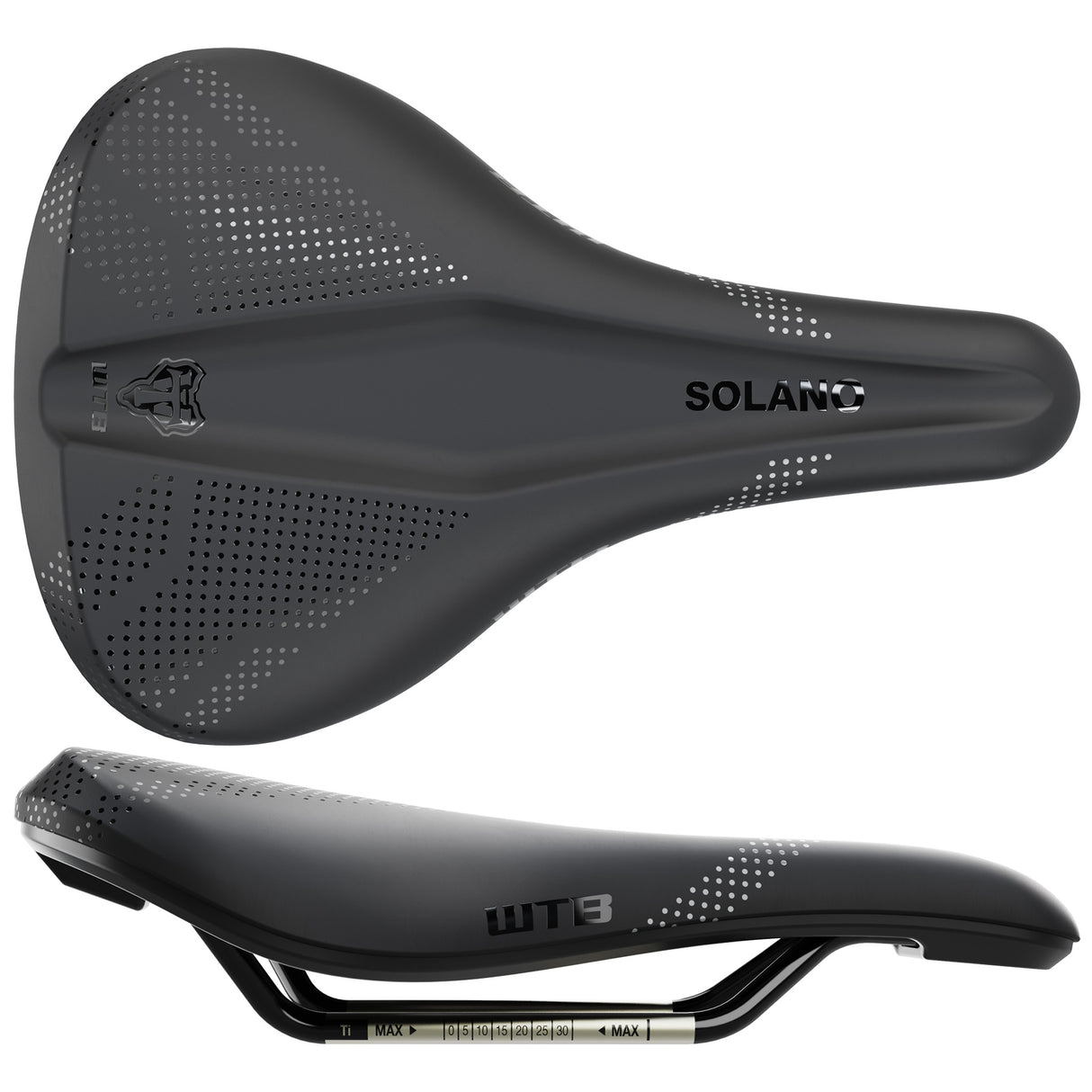 Solano Wide Fusion Form Titanium Black Saddle