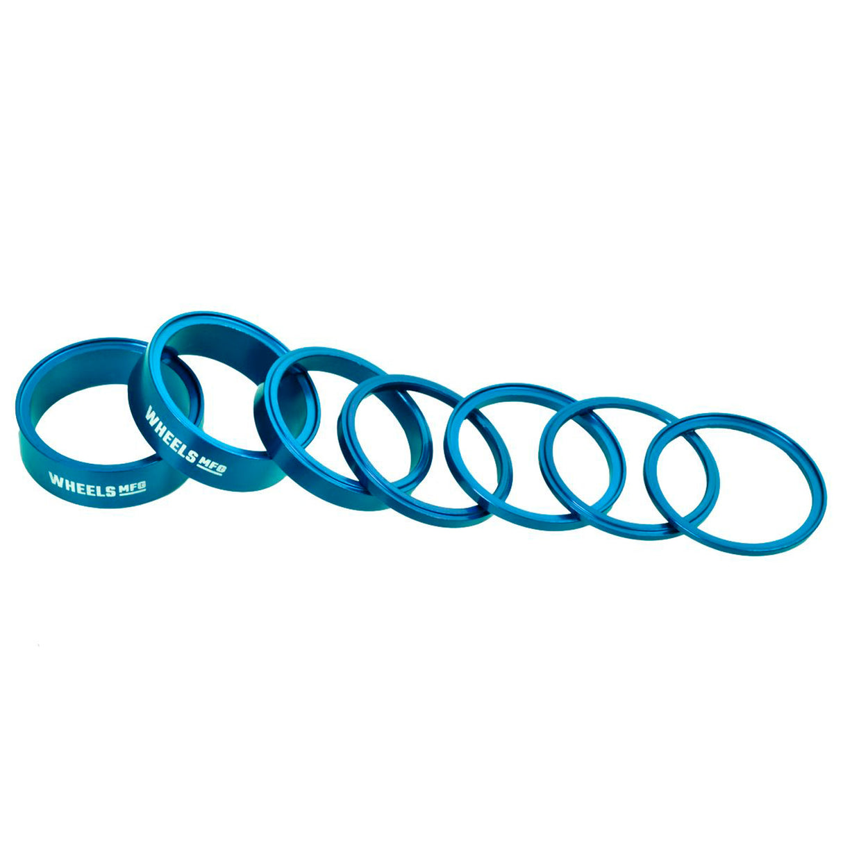 StackRight Headset Spacer Kit, 1-1/8" Teal NLS