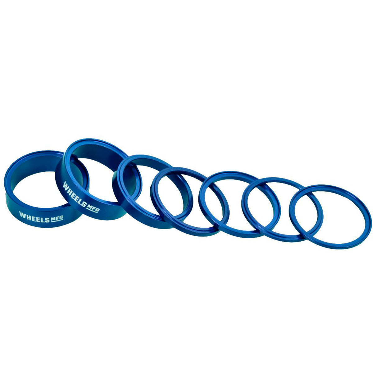 StackRight Headset Spacer Kit, 1-1/8" Blue NLS