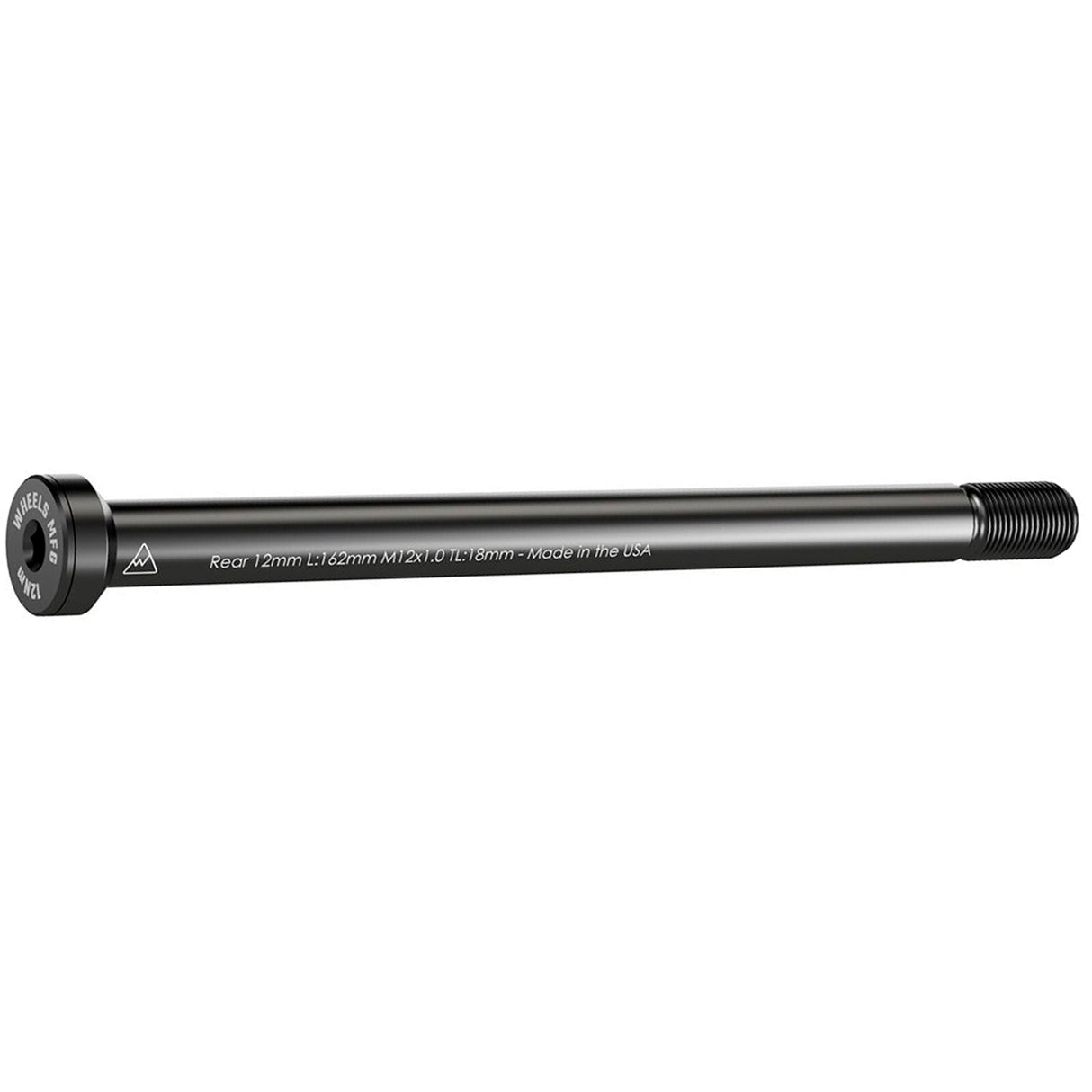 Thru-Axle, Rear, 12mm, 1.0x162mm - Blk