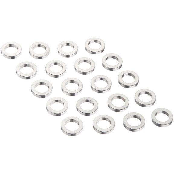 Rear Hub Axle Spacers, 2mm 20/Bag