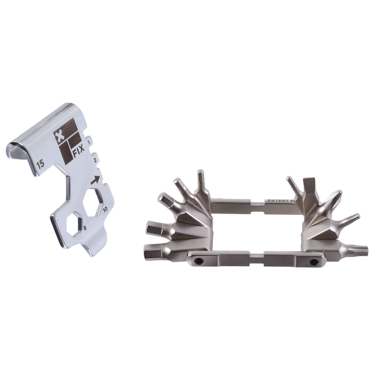 Wheelie Wrench Folding Tool, Silver