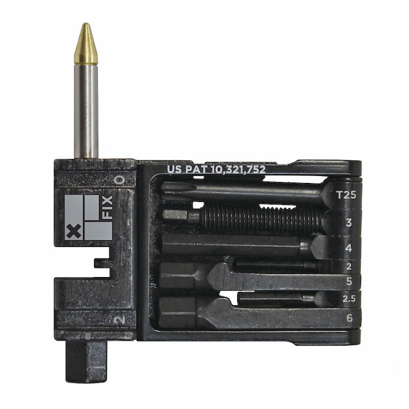 Wheelie Wrench Pro Folding Tool with Dynaplug, Black