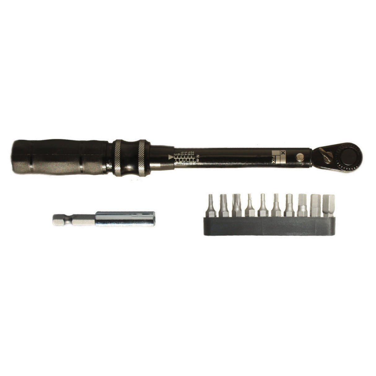 224 Torque Wrench Set with Bits, 2-24Nm, Black