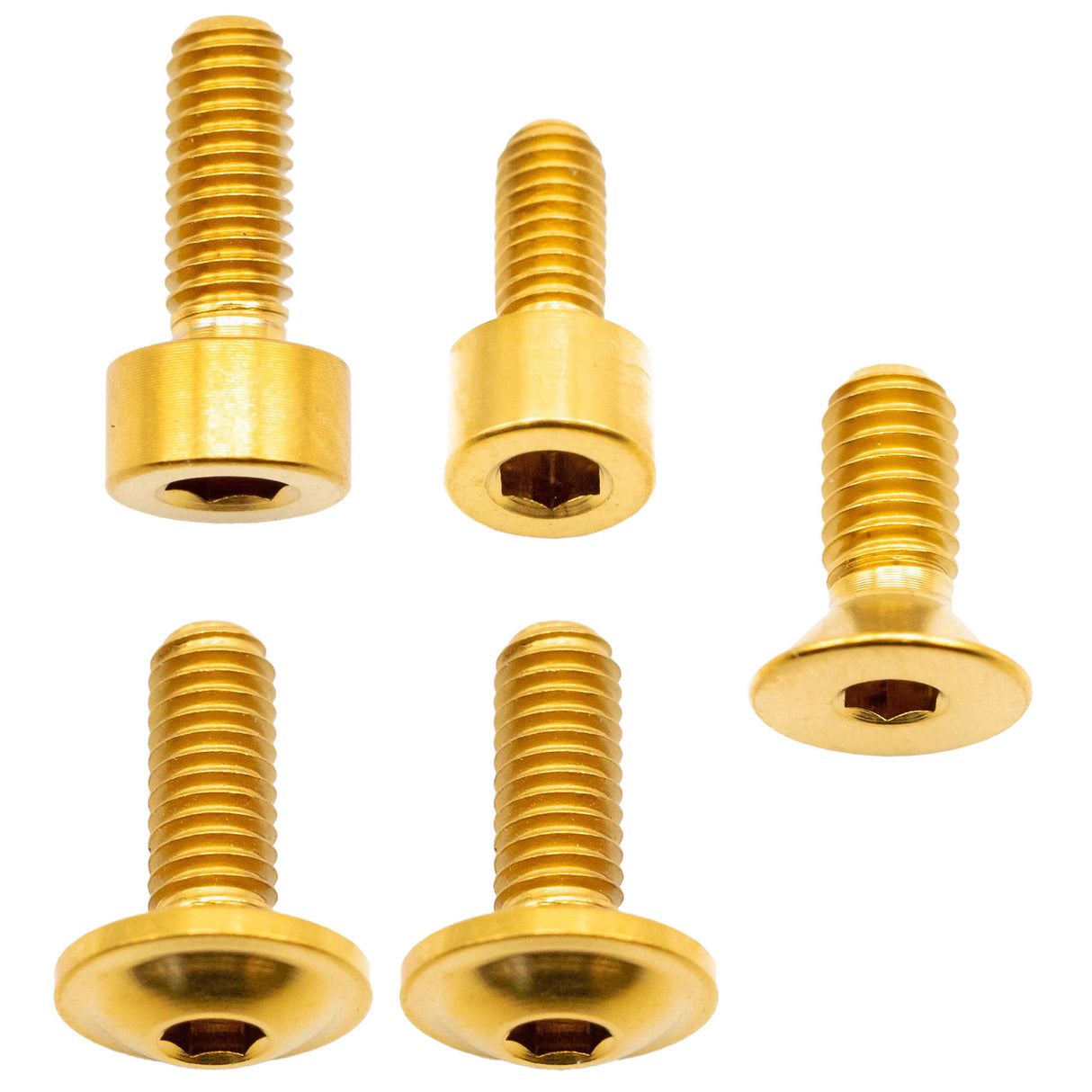 Fox 32 Fork Ti Bolt Kit, 2016-2024, Gold, 5/Count