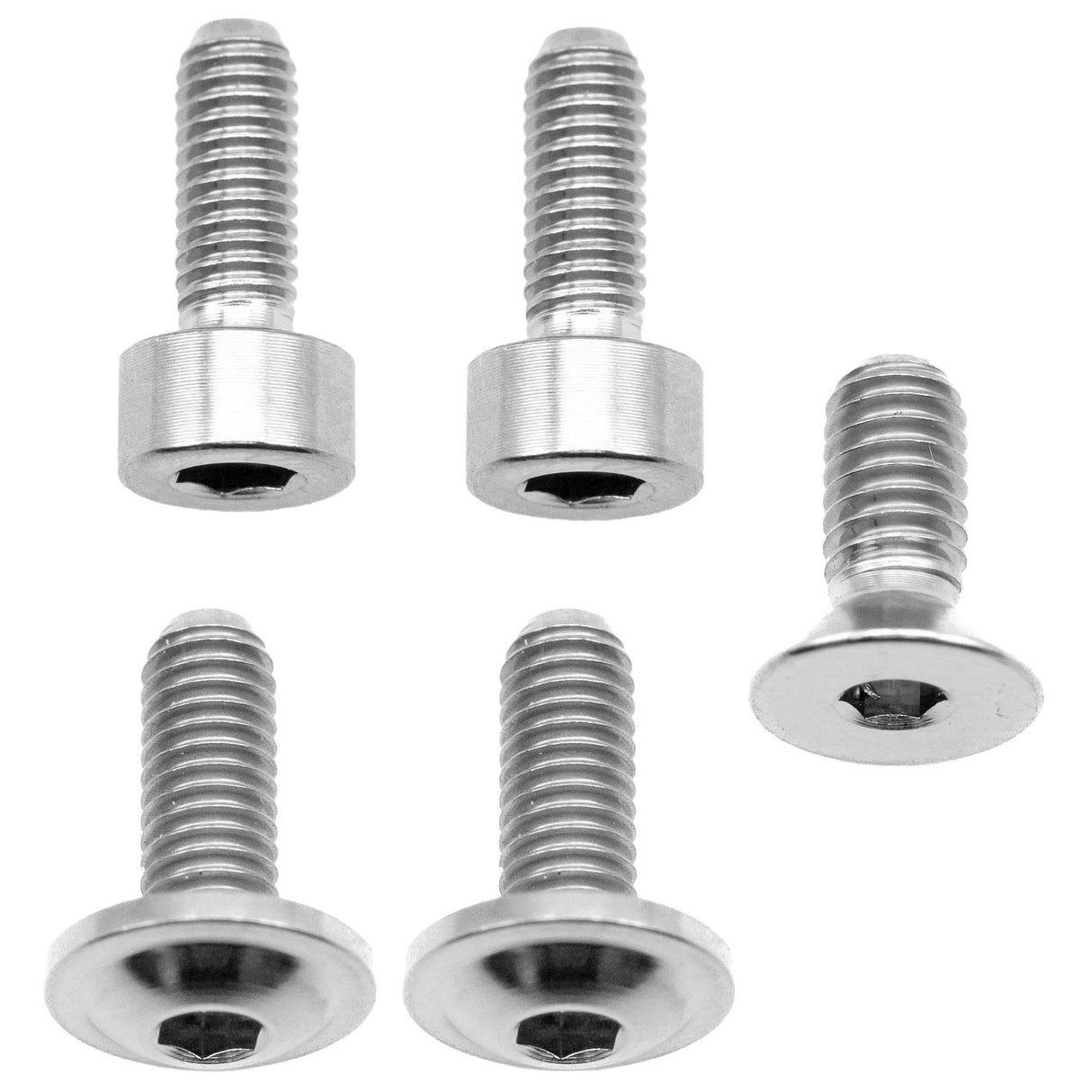 Fox 36 Fork Ti Bolt Kit, 2016-2020 Fit4, Silver, 5/Ct