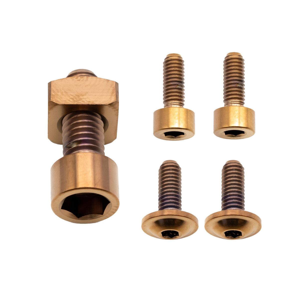 Fox 36 Fork Ti Bolt Kit, 2021-2025 Fit4, Copper, 6/Ct