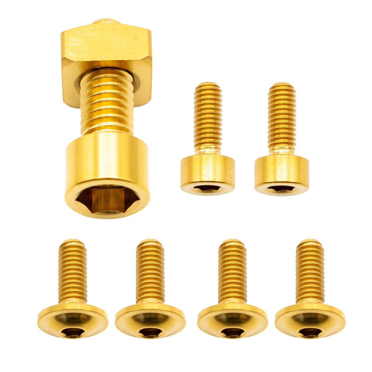 Fox 36 Fork Ti Bolt Kit, 2026+ Grip, Gold, 8/Count