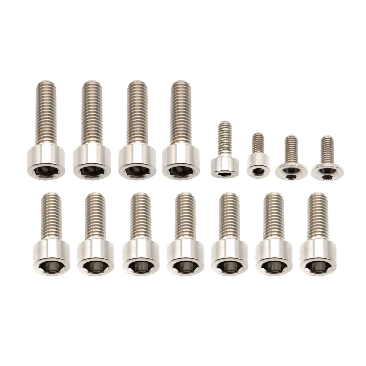Fox 40 Fork Titanium Bolt Kit, Grip, Silver, 15/Count