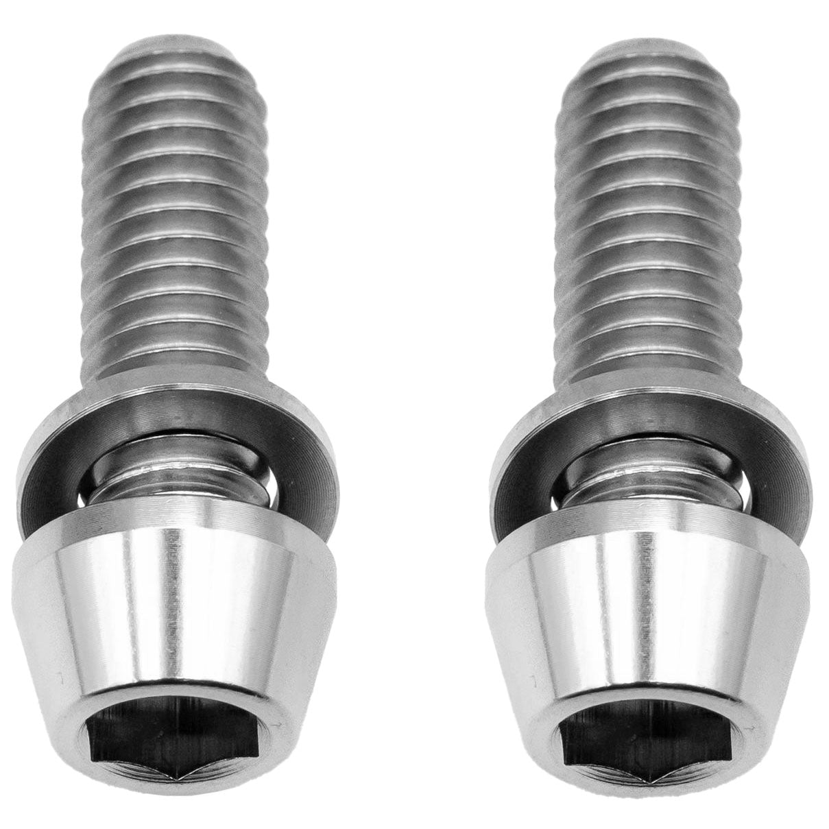 Ti Post Mount Caliper Bolts, 18mm, Silver, 2/Count