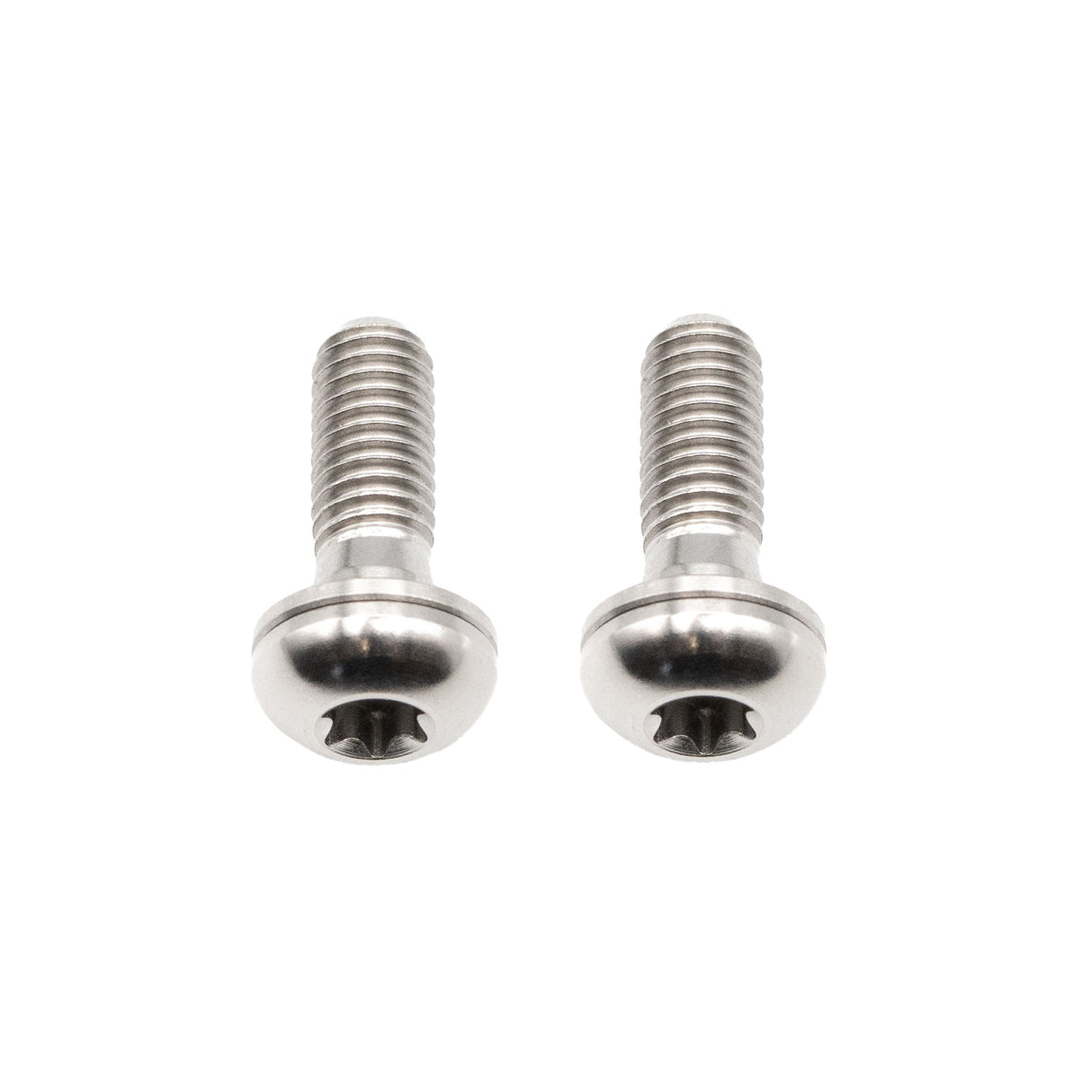 Titanium Flat Mount Bolt Kit, 17mm, Silver, 2/Count