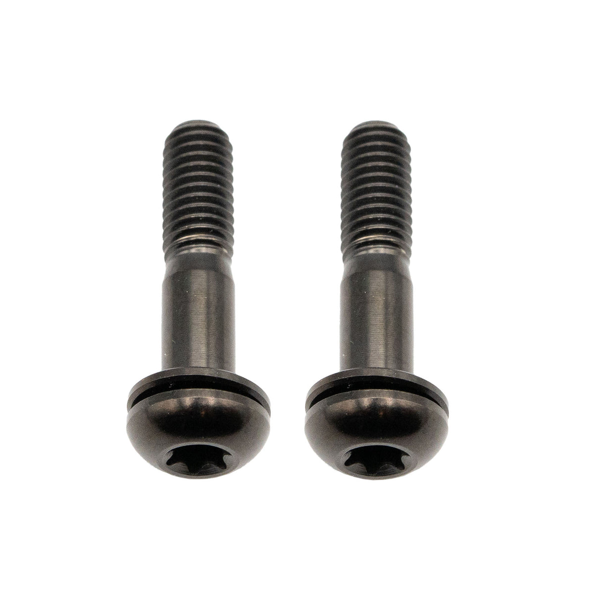 Titanium Flat Mount Bolt Kit, 27mm, Black, 2/Count