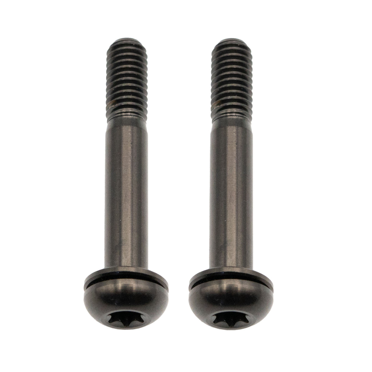 Titanium Flat Mount Bolt Kit, 42mm, Black, 2/Count